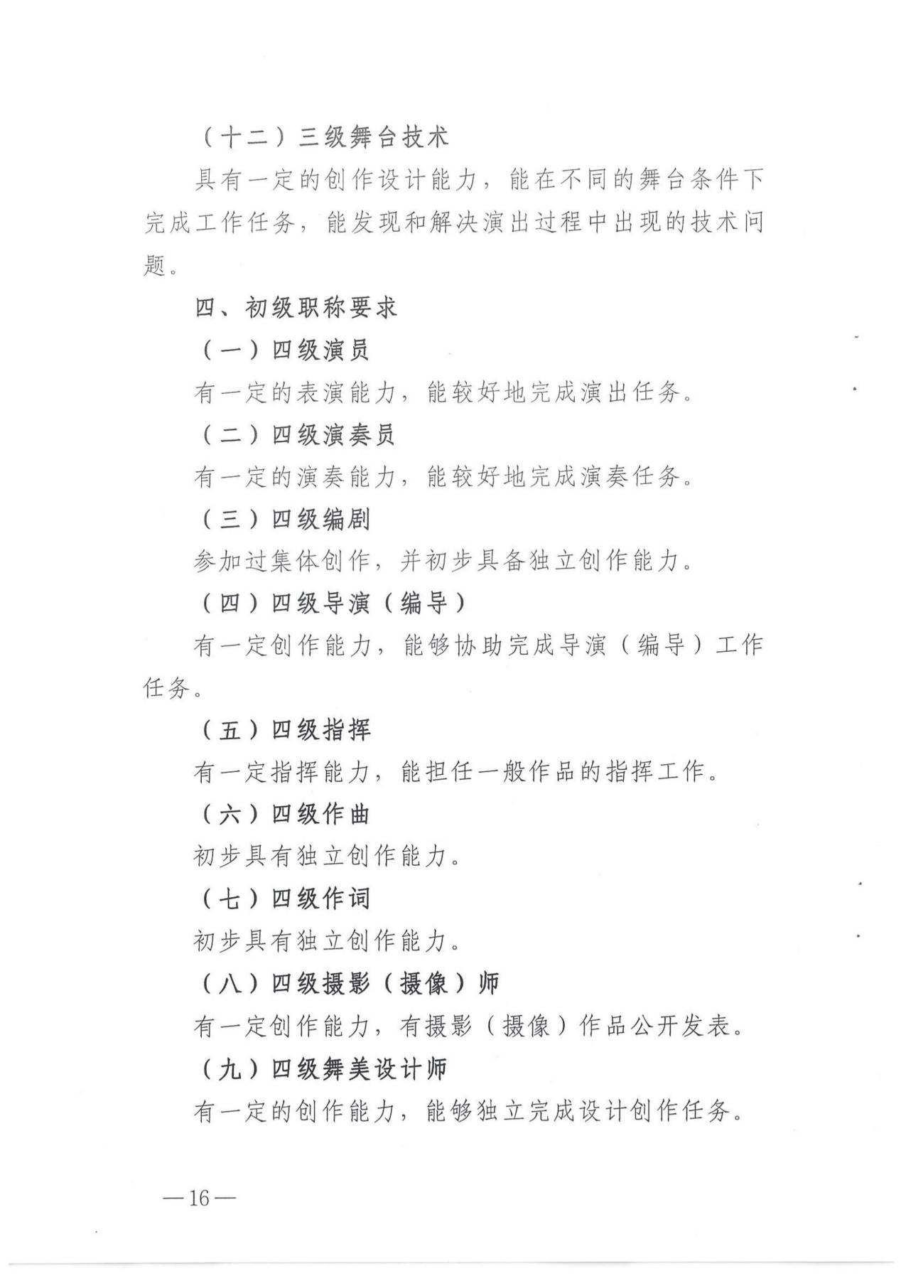 关于印发《湖南省艺术系列（新文艺群体）职称申报评价办法（试行）》的通知_15